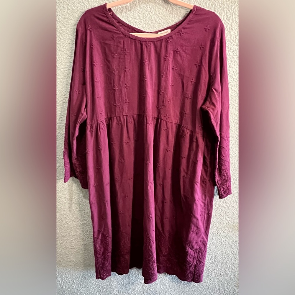 World Market Large/Extra Large embroidered drop waist dress